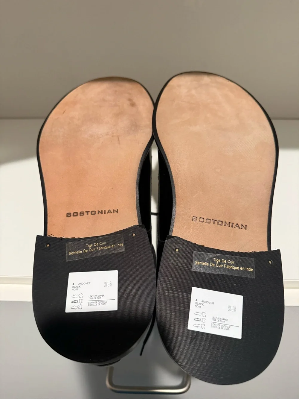 Bostonian Black Cap-Toe Derby Dress Shoes